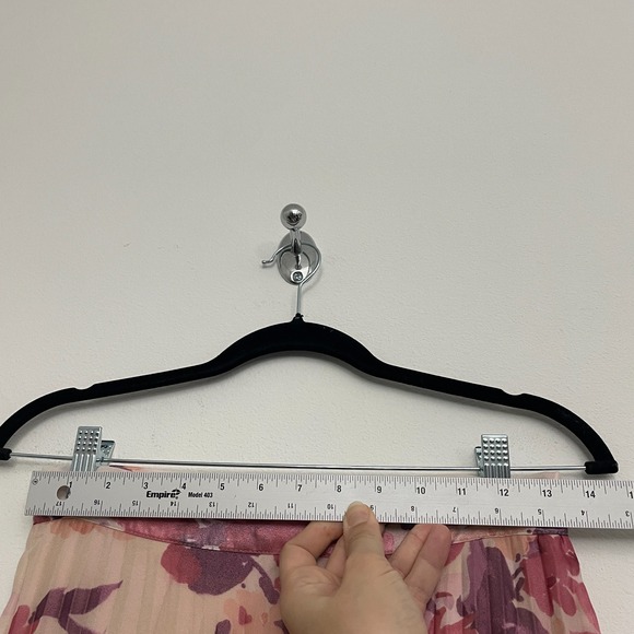 Zara Skirt Women M Pink Floral Pleated Midi A Line Cottagecore Romantic Femme - Picture 6 of 7